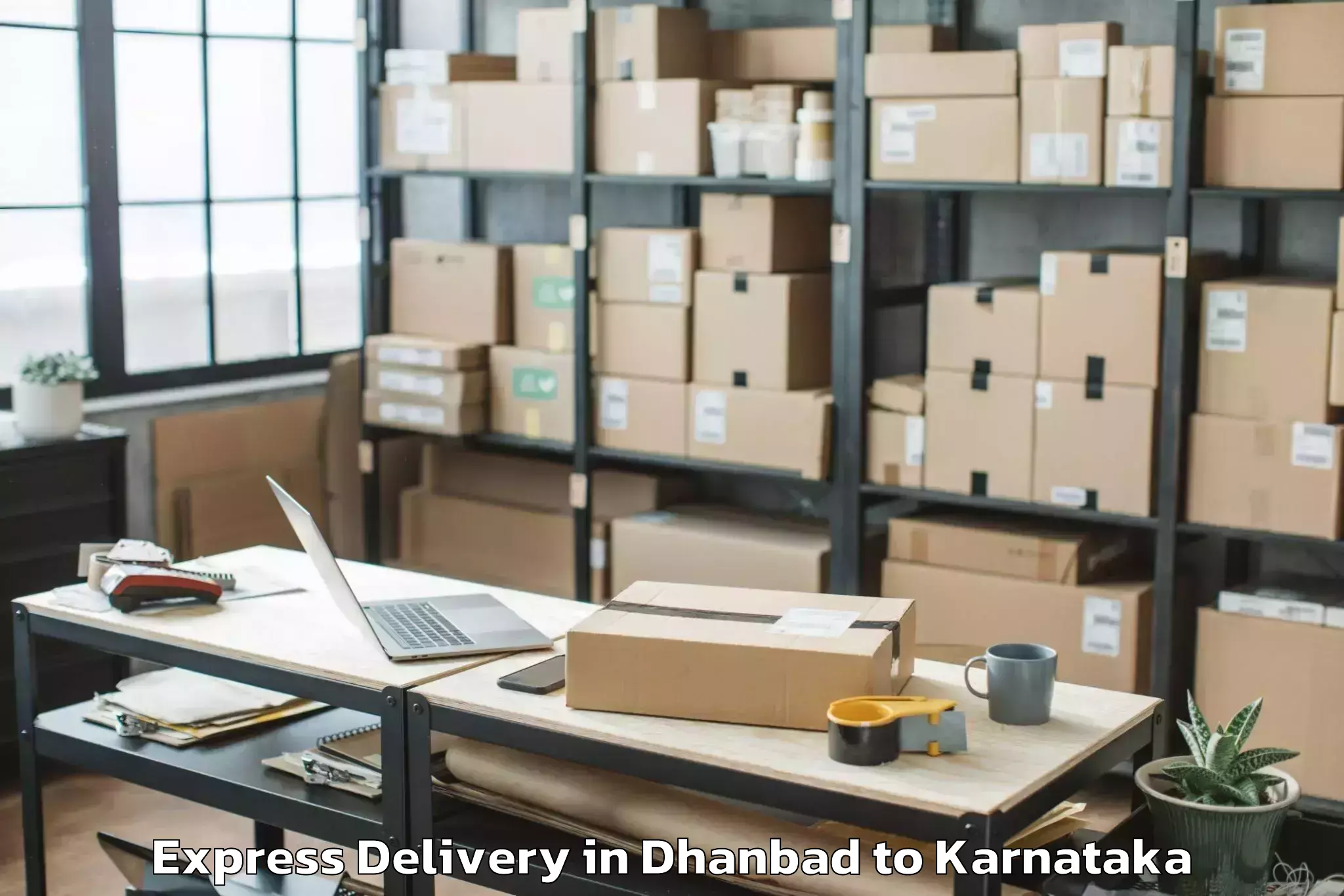 Leading Dhanbad to Koppa Rural Express Delivery Provider